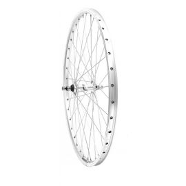 Rueda delantera 26" Mach1 Combo cierre rápido plata