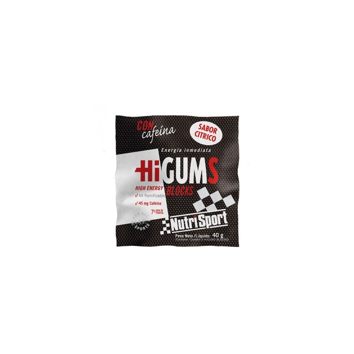 Nutrisport HiGums. Con cafeína. Dos sabores.