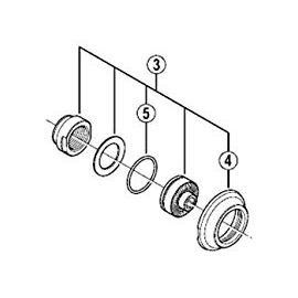 Conos para buje delantero Shimano M775
