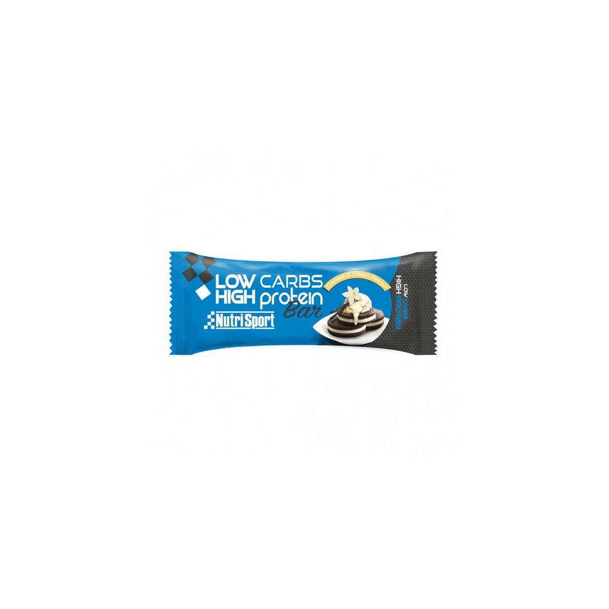 Barrita Nutrisport proteica Low Carbs High Protein Sabor cookies&cream