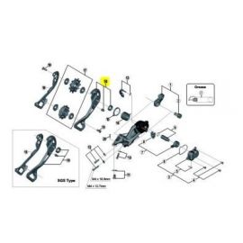 Portapoleas exterior XTR M9000 SGS 11V | 5PV98130 | mtb | shimano | the bike village | recambio original
