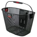 Cesta delantera Klickfix Unilux 35x26x25cm negro malla estrecha