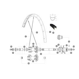 Mavic radios Crossmax Elite 29 rueda trasera 1ud