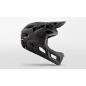 lateral del Casco de enduro Met Parachute MCR mentonera desmontable en color negro