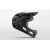 lateral del Casco de enduro Met Parachute MCR mentonera desmontable en color negro