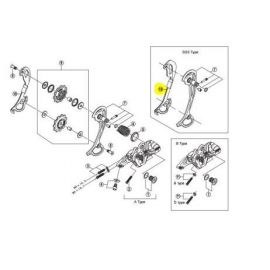 Portapoleas interior Shimano XT M772 SGS 9V