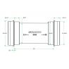 Cazoletas de pedalier Sram Dub pressfit caja 42x68/73mm presión