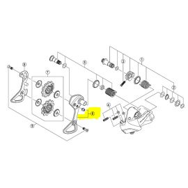 Recambio porta polea exterior cambio Shimano Dura Ace Di2 9070 SS 11v