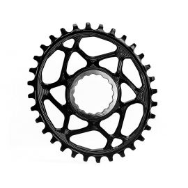 Plato ovalado Absolute Black Race Face 6mm offset