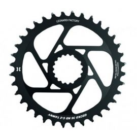 Plato de Bicicleta Color Negro Leonardi Factory Oval Track BCD 104