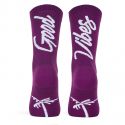 Calcetines Pacific and Co |GOOD VIBES |BERENJENA|