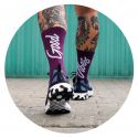 Calcetines Pacific and Co |GOOD VIBES |BERENJENA|