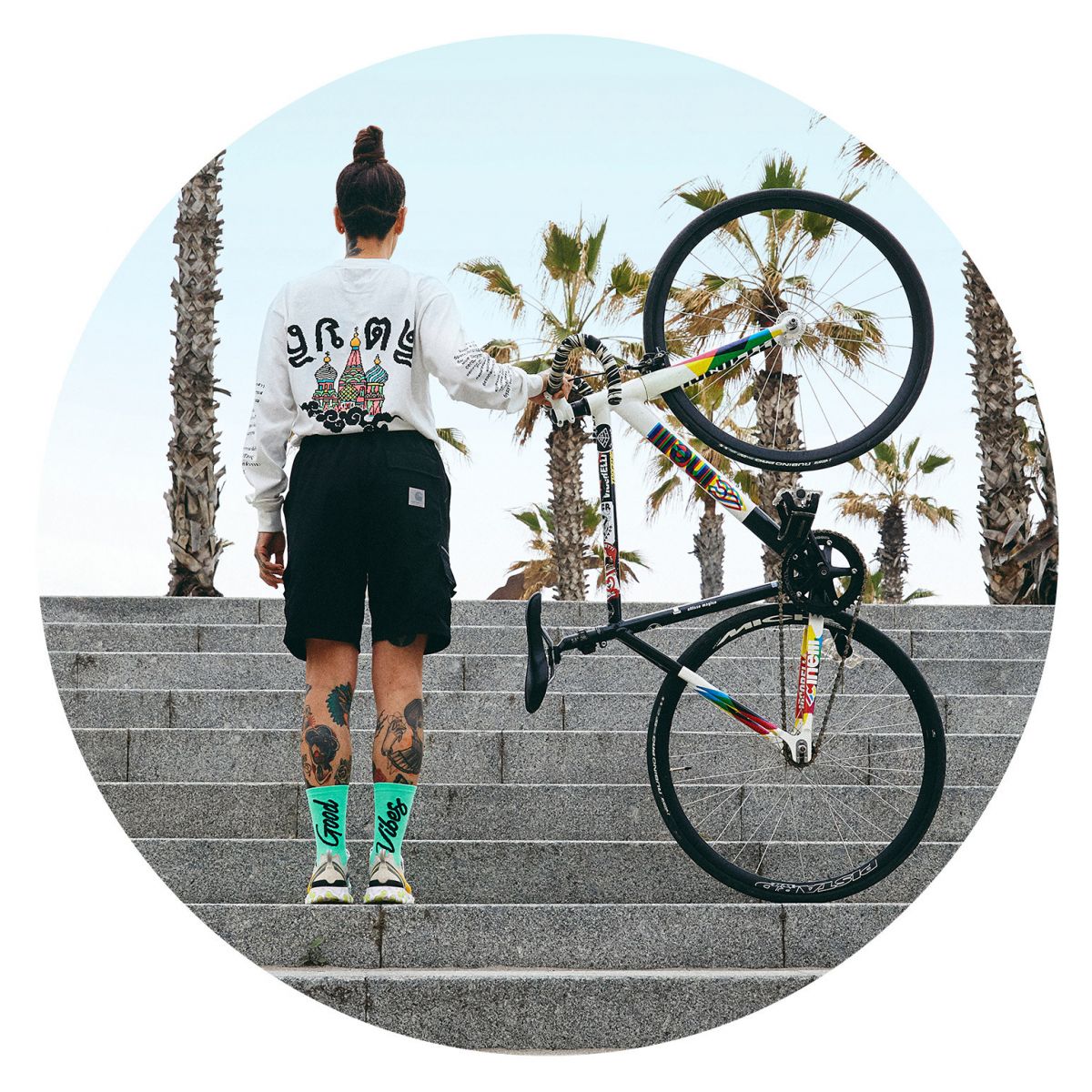 Calcetines Pacific and Co |GOOD VIBES |MENTA|