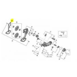 Portapoleas interior Shimano XTR M9100/M81007M7100 SGS 12V | Y3FA26000 | the bike village | recambio original
