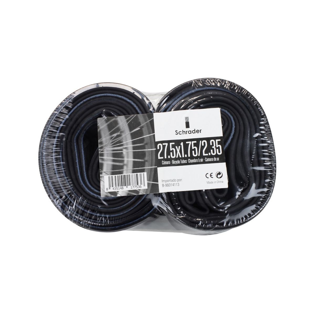 Pack de 2 cámaras Chaoyang para 27.5" x 1.75 / 2.35 -  Válvula Schrader