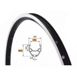 Llanta Mach1 MX 24"  36 radios negro 507x17 negra v-brake