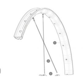 Radios Mavic E-XA30 Elite 27,5" delantera | comprar radios mavic España