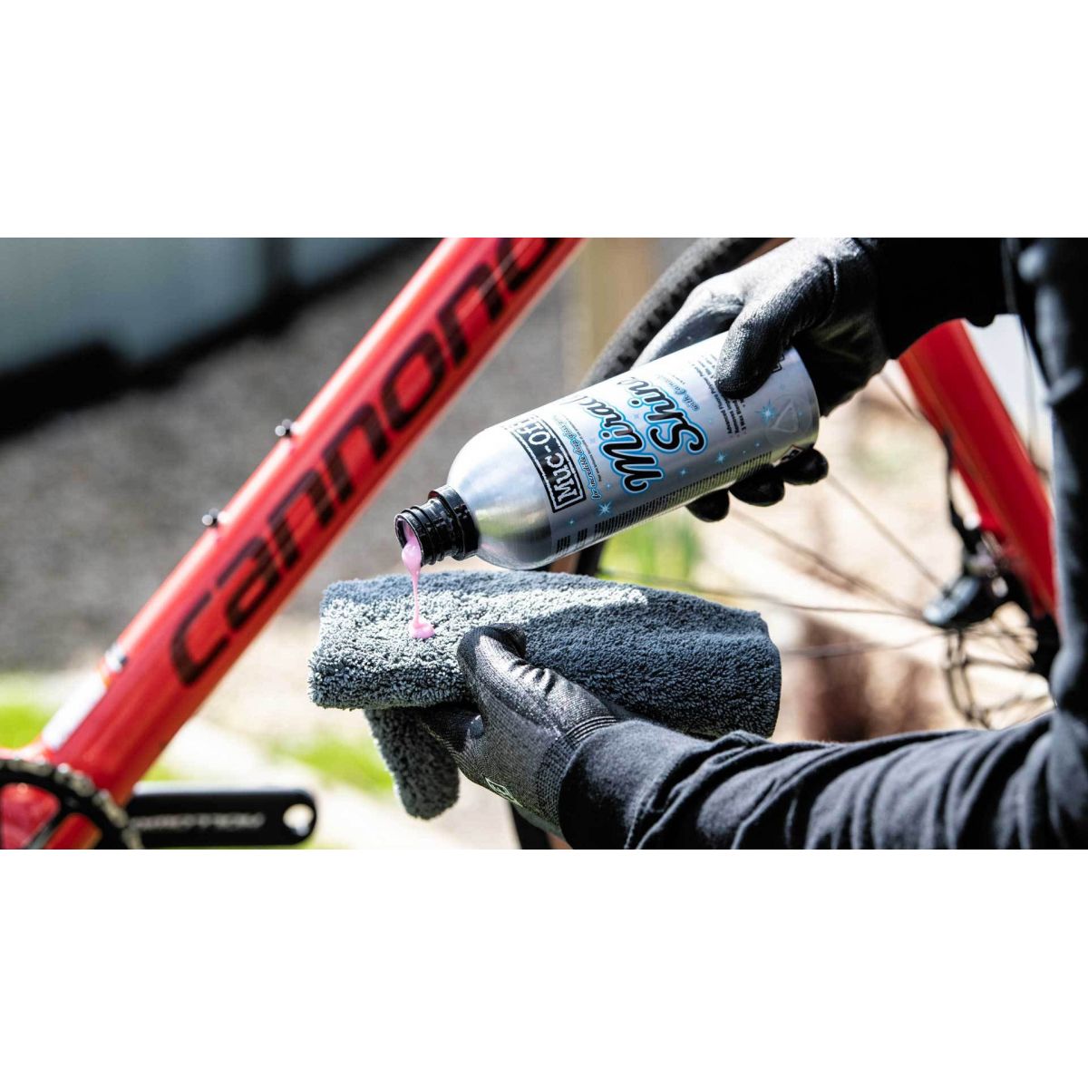 Abrillantador para el cuadro de la bici, para que brille como nueva