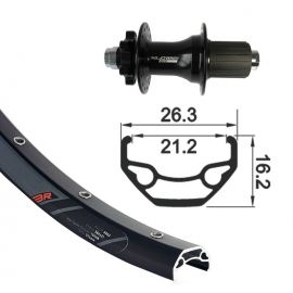 Rueda trasera 26" 12x142mm XLC aro Rodi - envio gratis península