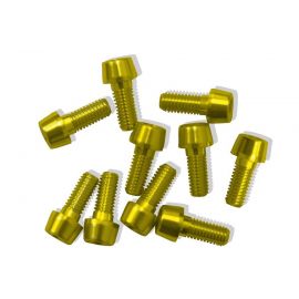 Tornillos Alu7075T6 M5x5. (10uni) oro