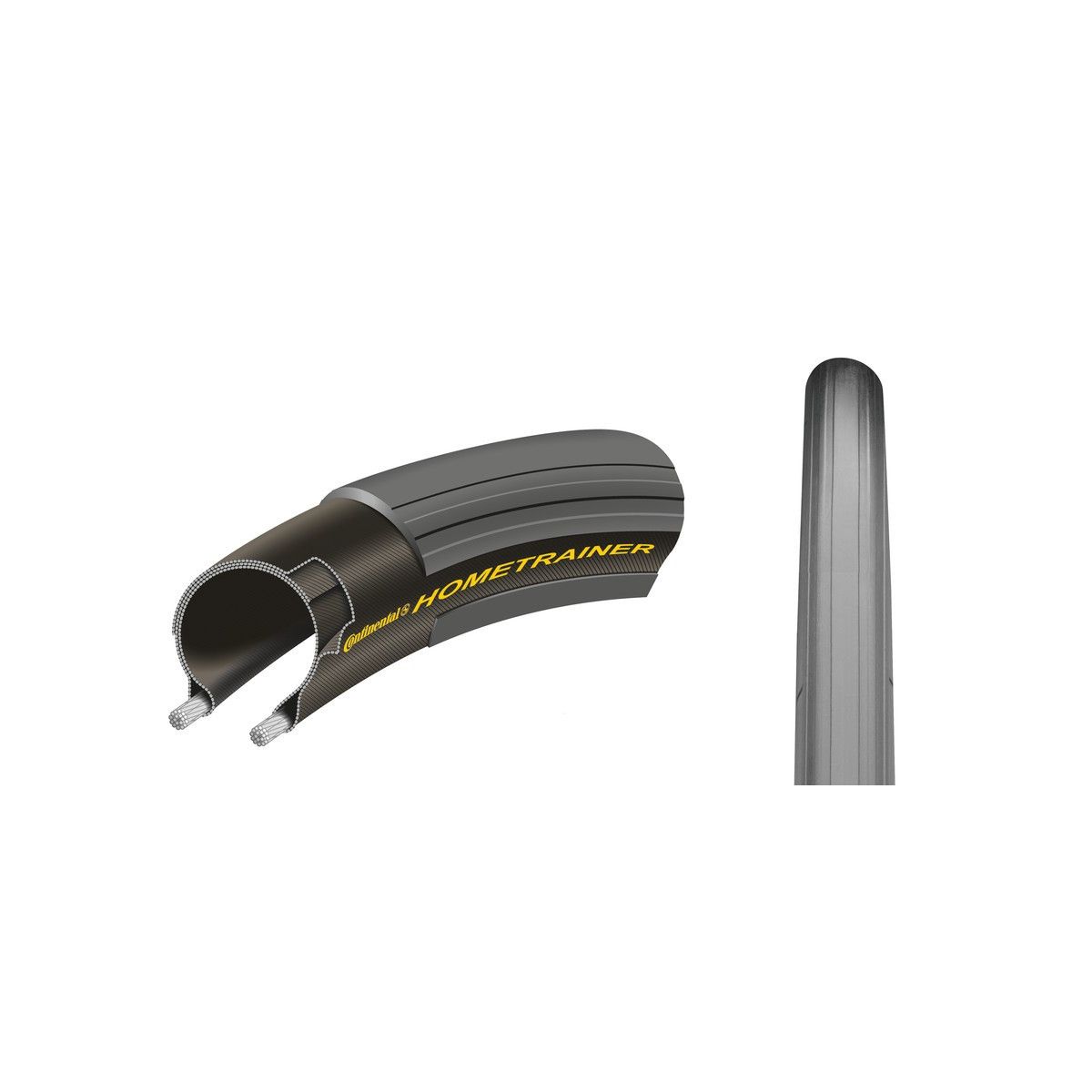 Cubierta Continental Hometrainer II plegable 28" 700x23C 23-622 negro