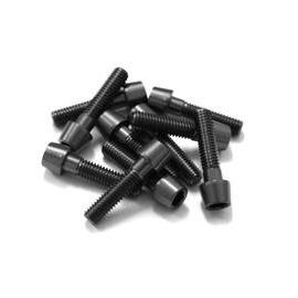 Tornillos Alu7075T6 M6x25. (10uni) negro