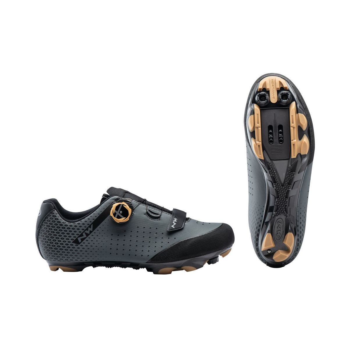 Zapatillas NorthWave Origin Plus 2 color negro/gris antracita / honey