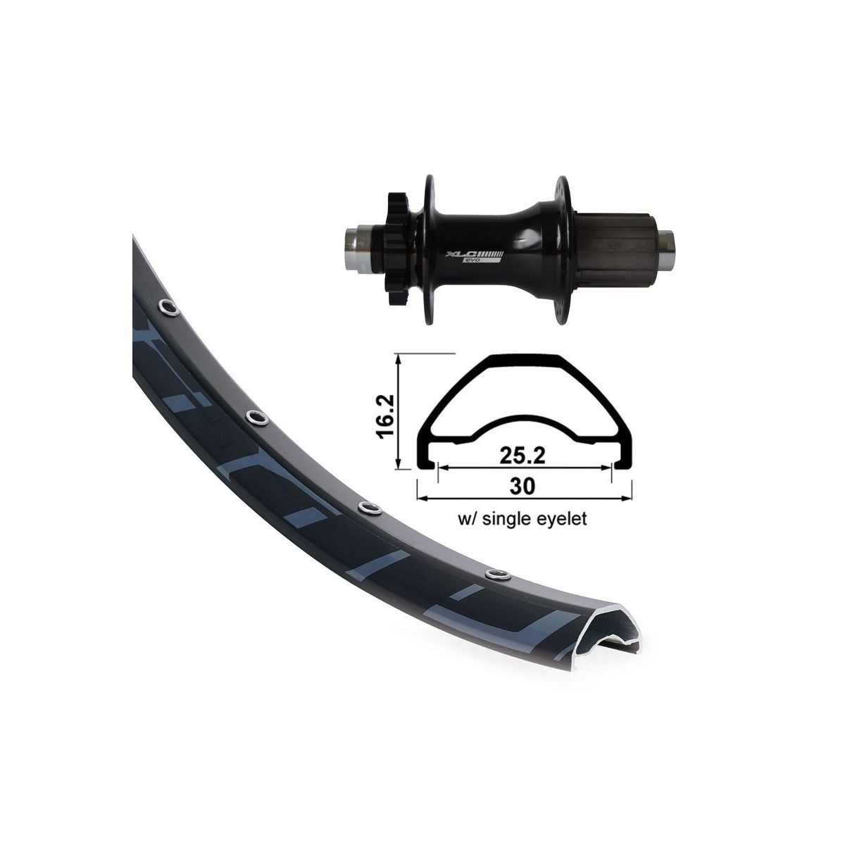 Rueda trasera 29" 12x148 BOOST XLC Rodi Ready disco 6 tornillos barata