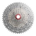 Cassette Sunrace 11-50 dientes de 12 V. color plata.