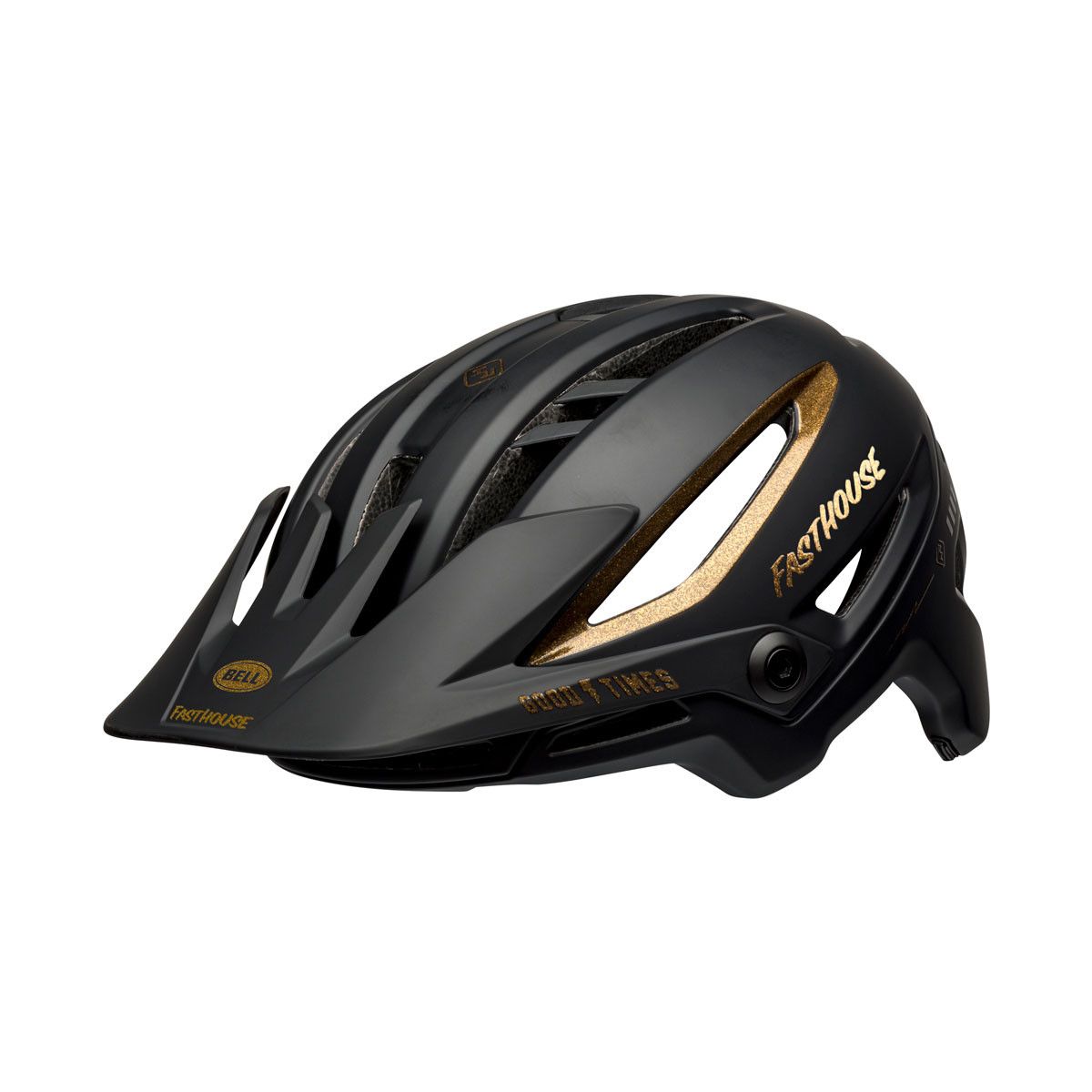 Casco de enduro Bell Sixer Mips 2021 color negro y marrón fasthouse