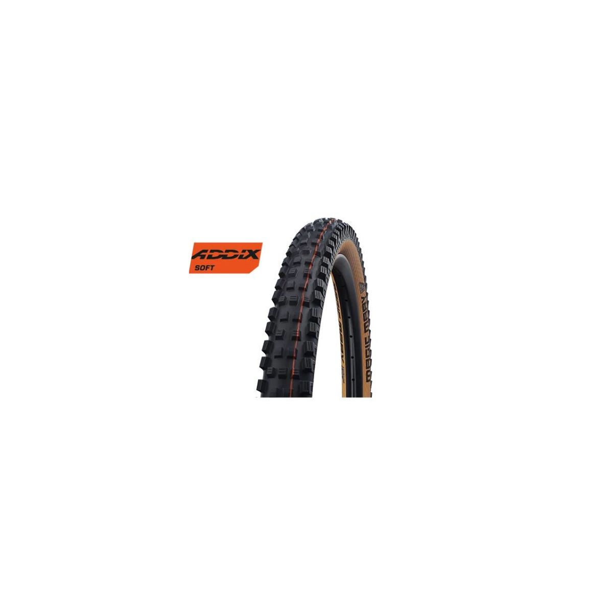 Schwalbe Magic Mary 29x2.35 Super Gravity, TL, Addix Soft, flanco marrón plegable