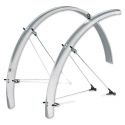 Guradabarros SKS 28",forma larga 35 mm, plata