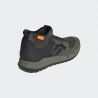 talon de las Zapatillas para pedales de plataforma de enduro mtb FIVE TEN Trail Cross XT en color verde de bota alta