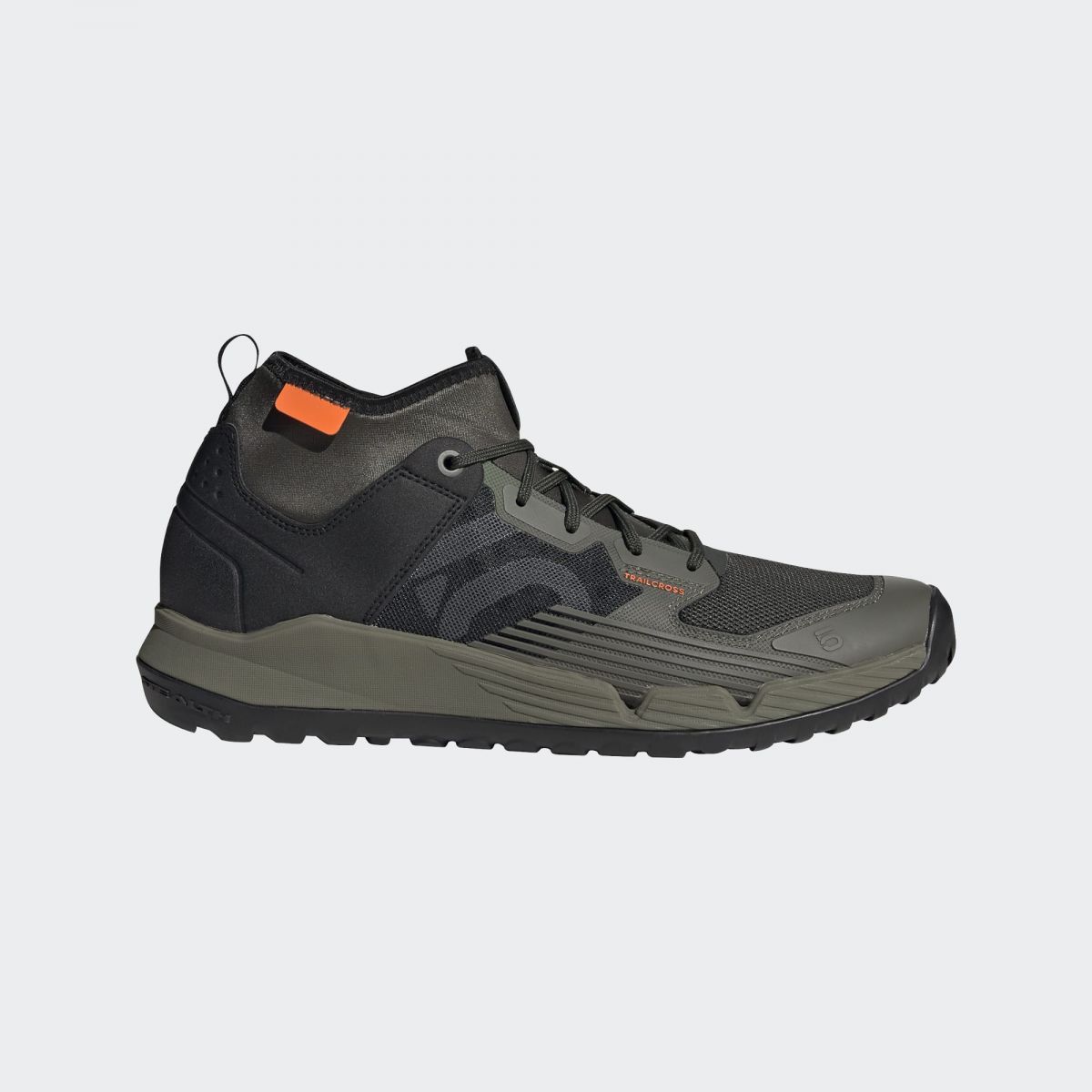 Zapatillas para pedales de plataforma de enduro mtb FIVE TEN Trail Cross XT en color verde de bota alta
