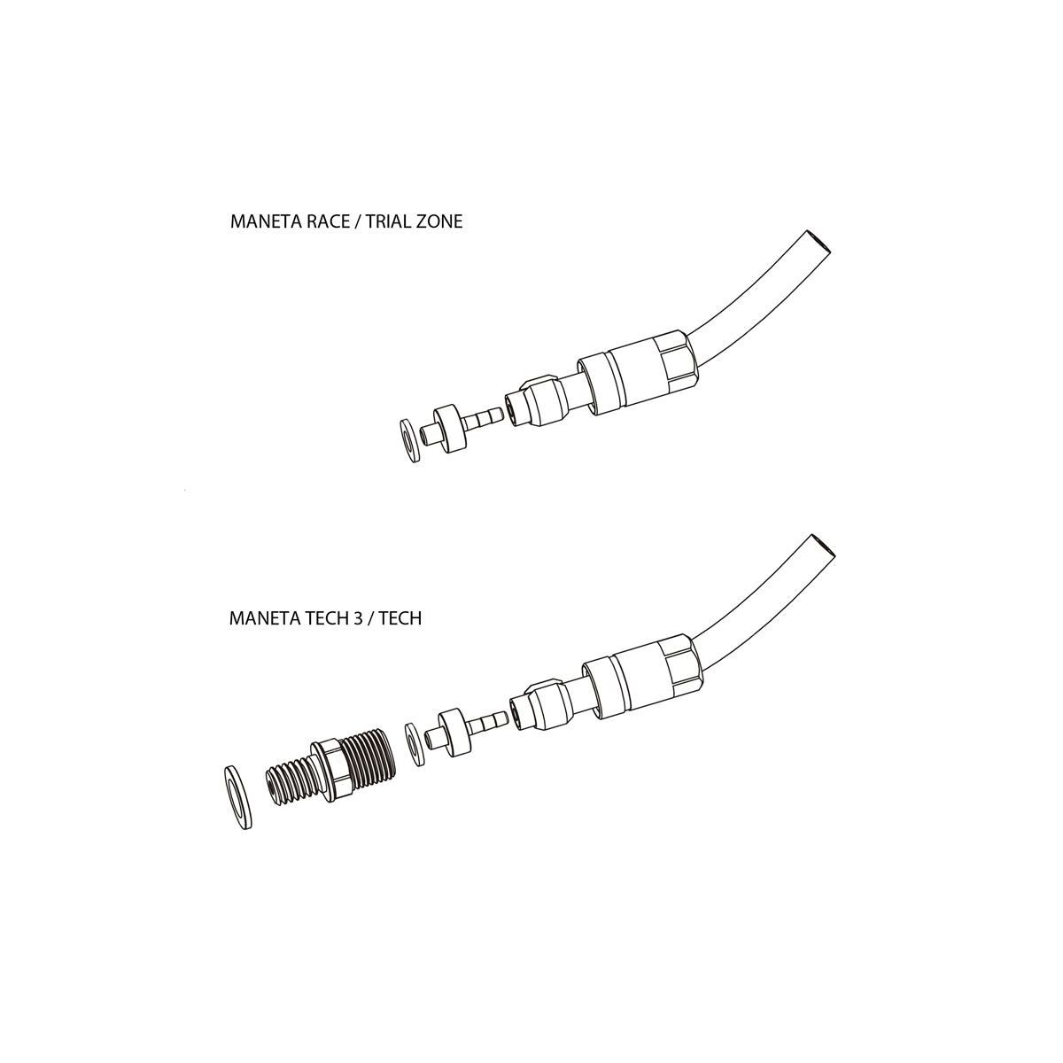 Kit Hope Straight connector complete 5mm HBSPC33