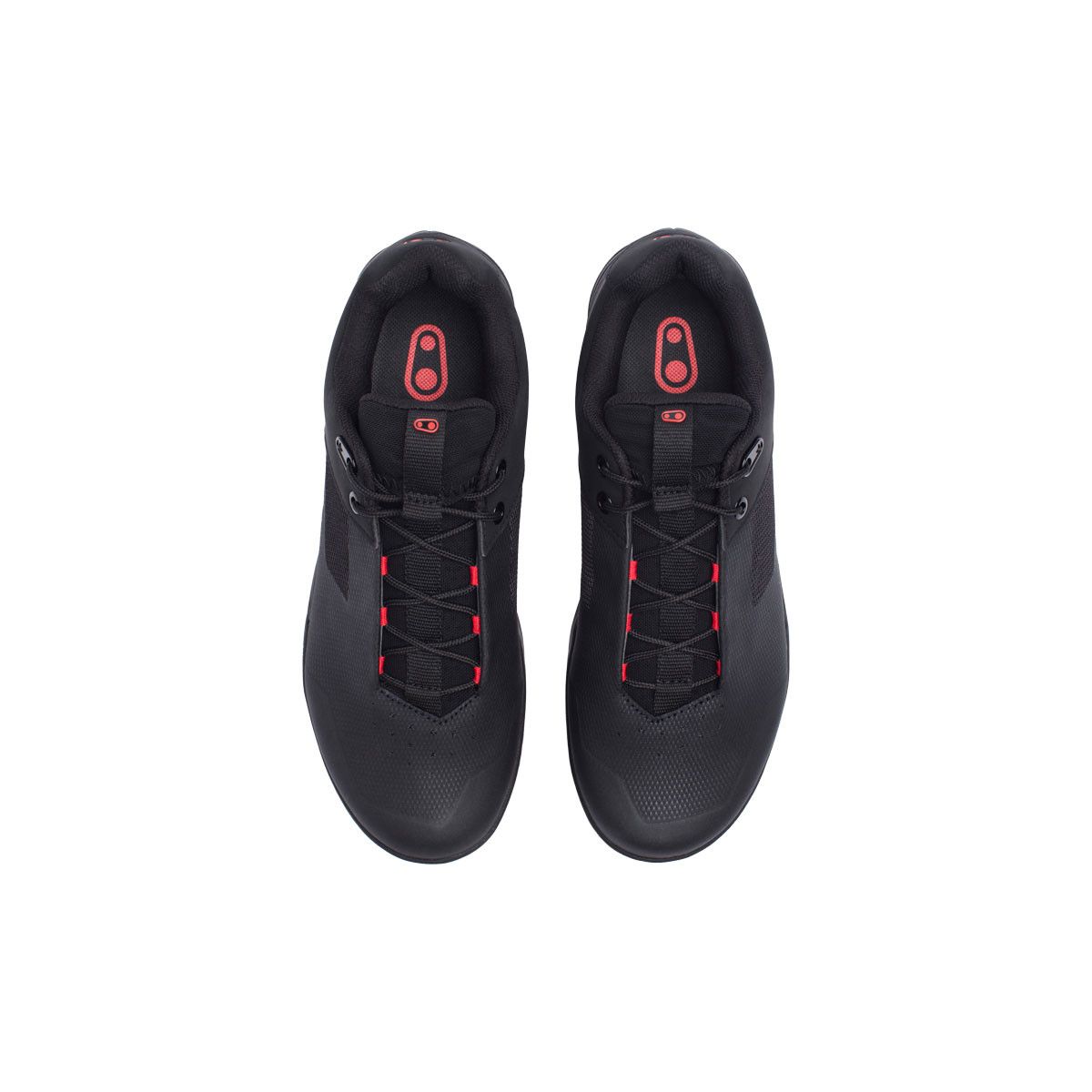 Zapatillas Crankbrothers Mallet E Lace automáticos negro/rojo