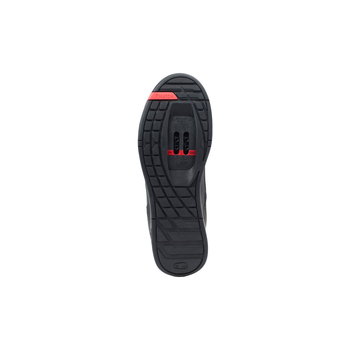 Zapatillas Crankbrothers Mallet E Lace automáticos negro/rojo
