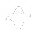 Guardabarros AMS Mud Guard Super Rider MEDIDAS