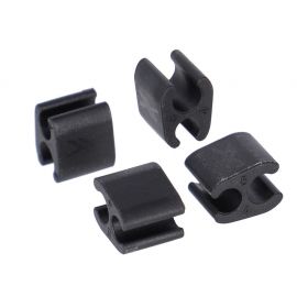 XLC Kit 30 unidades Clip sujetacables cable Ø4mm, funda Ø5mm