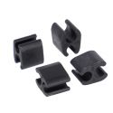XLC Kit 30 unidades Clip sujetacables cable Ø4mm, funda Ø5mm