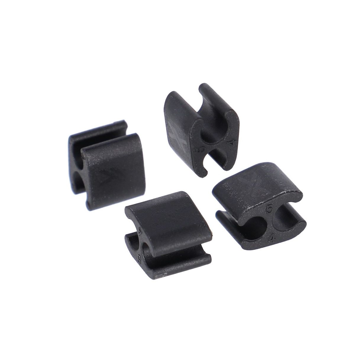 XLC Kit 30 unidades Clip sujetacables cable Ø4mm, funda Ø5mm