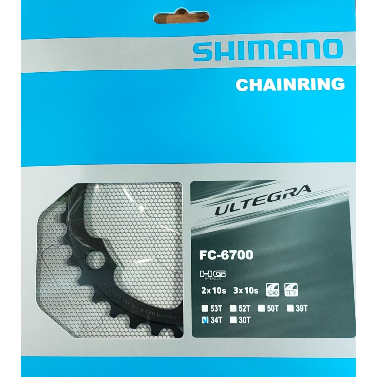 Plato 34 dientes para bielas Shimano Ultegra FC-6750G | Y1LL34010 | recambio original