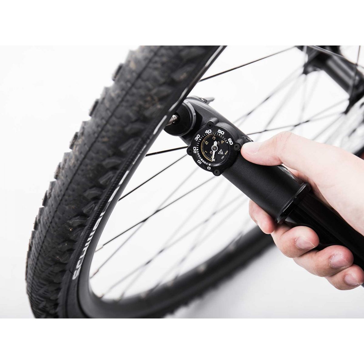 Topeak inflador de mano Mountain DA_G Dual action con manómetro
