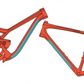 RIDE WRAP - protector de cuadro Essential Downtube