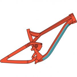 RIDE WRAP - protector de cuadro Essential Downtube Xtra Thick