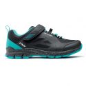 Zapatillas mtb NorthWave Escape EVO mujer negro / aqua | the bike village | woman | bicicleta | pedal automatico