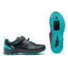 Zapatillas mtb NorthWave Escape EVO mujer negro / aqua | the bike village | woman | bicicleta
