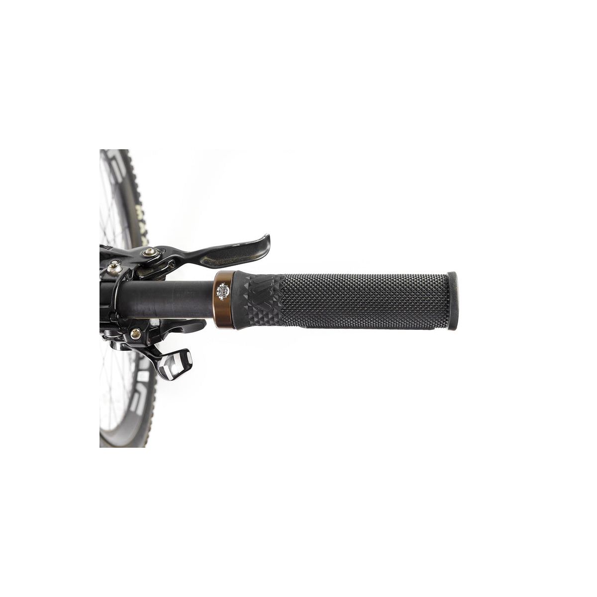 Puños ams edicion RedBull Rampage color negro vista frontal | mejor tienda de bicicleta enduro de barcelona