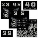 Kit Adhesivos Fox custom horquilla/amortiguador gris 2021