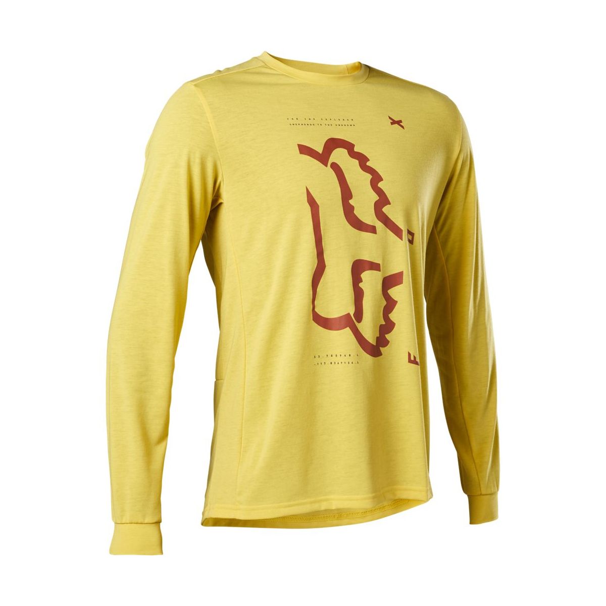 Camiseta manga larga Fox Ranger Drirelease color amarillo
